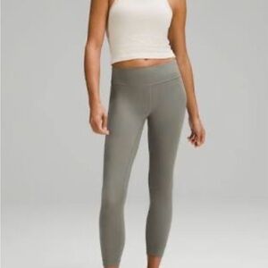 Lululemon Align High-Waist Cropped Leggings in Olive Gray